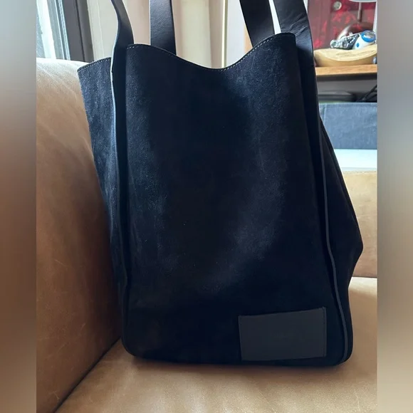 Shinola Detroit suede leather Birdy Day Tote slouchy structured luxury work - Picture 4 of 17